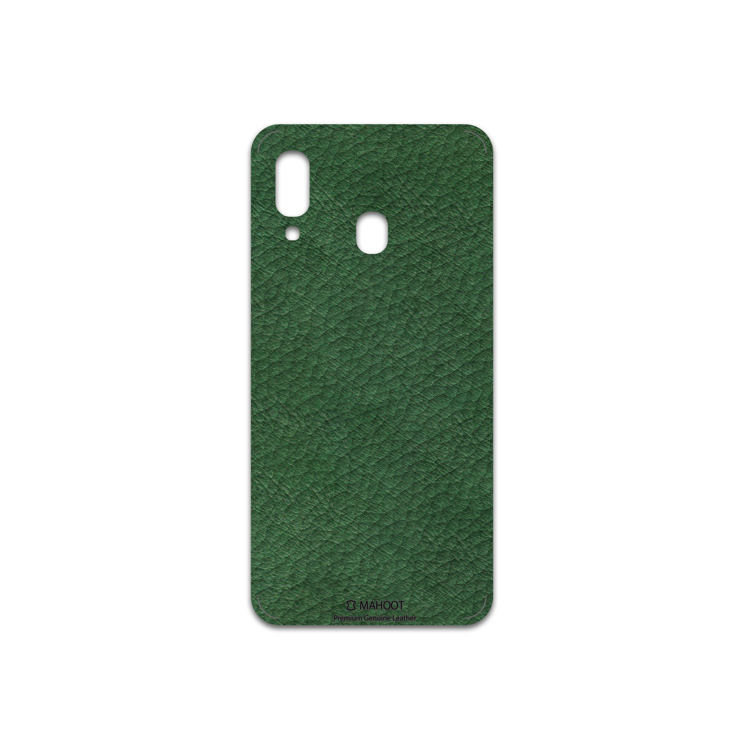 برچسب پوششی ماهوت مدل Green-Leather مناسب برای گوشی موبایل سامسونگ Galaxy A40