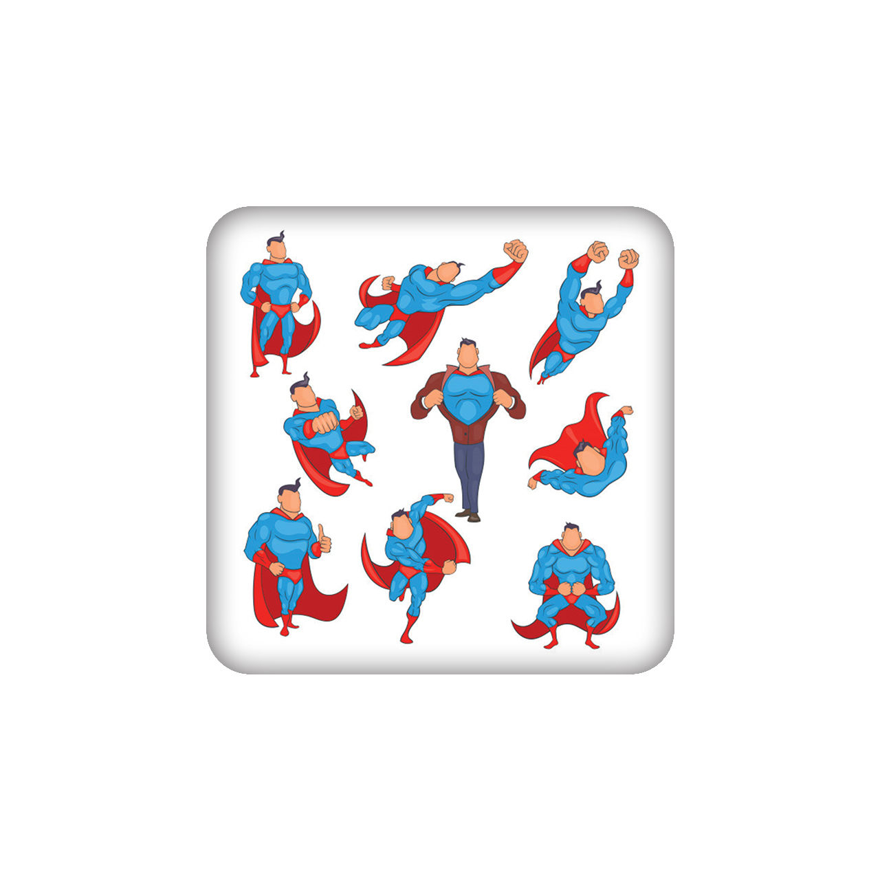 زیرلیوانی طرح سوپرمن کد 416