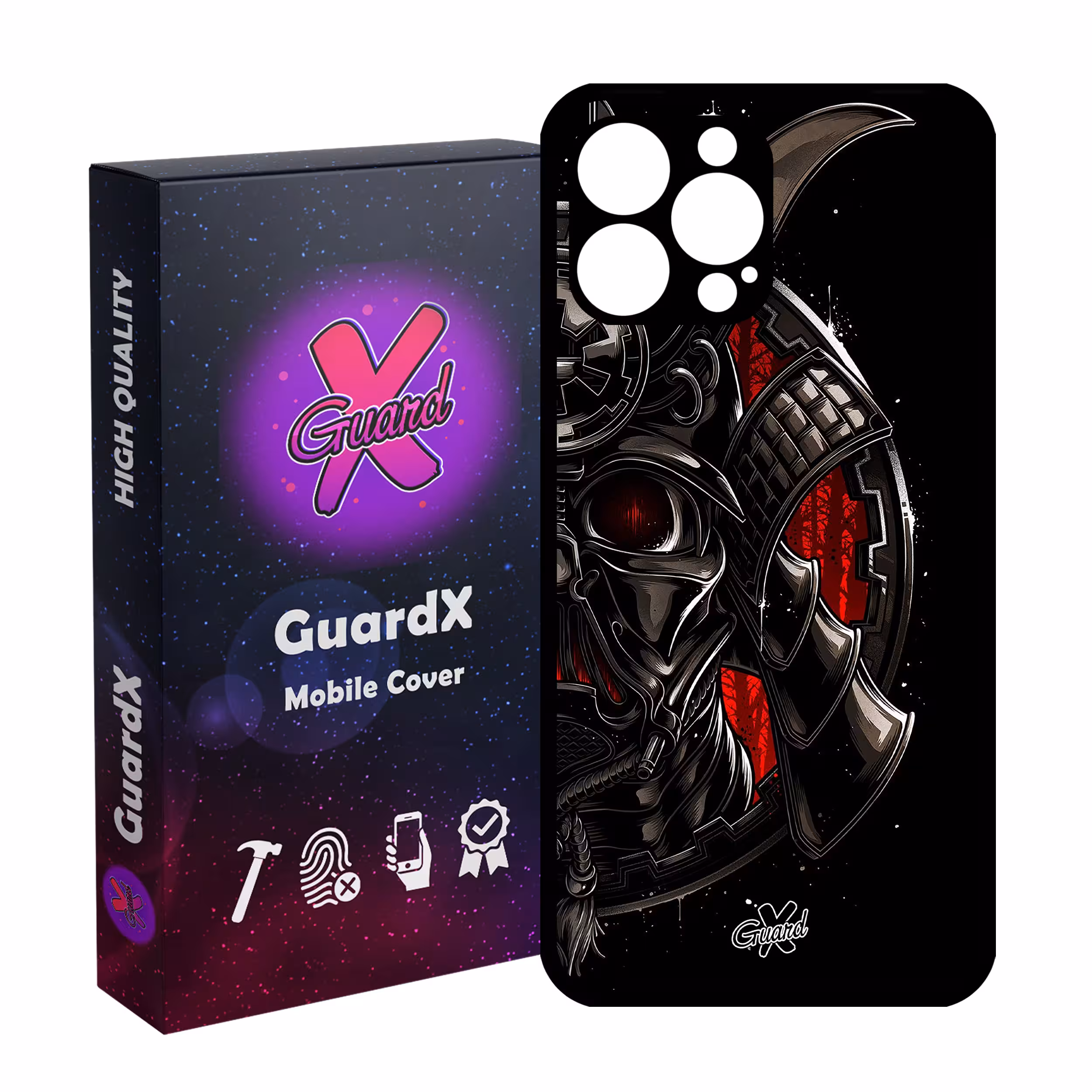 کاور گارد ایکس طرح Samurai مدل Glass10119 مناسب برای گوشی موبایل اپل iPhone 12 Pro Max