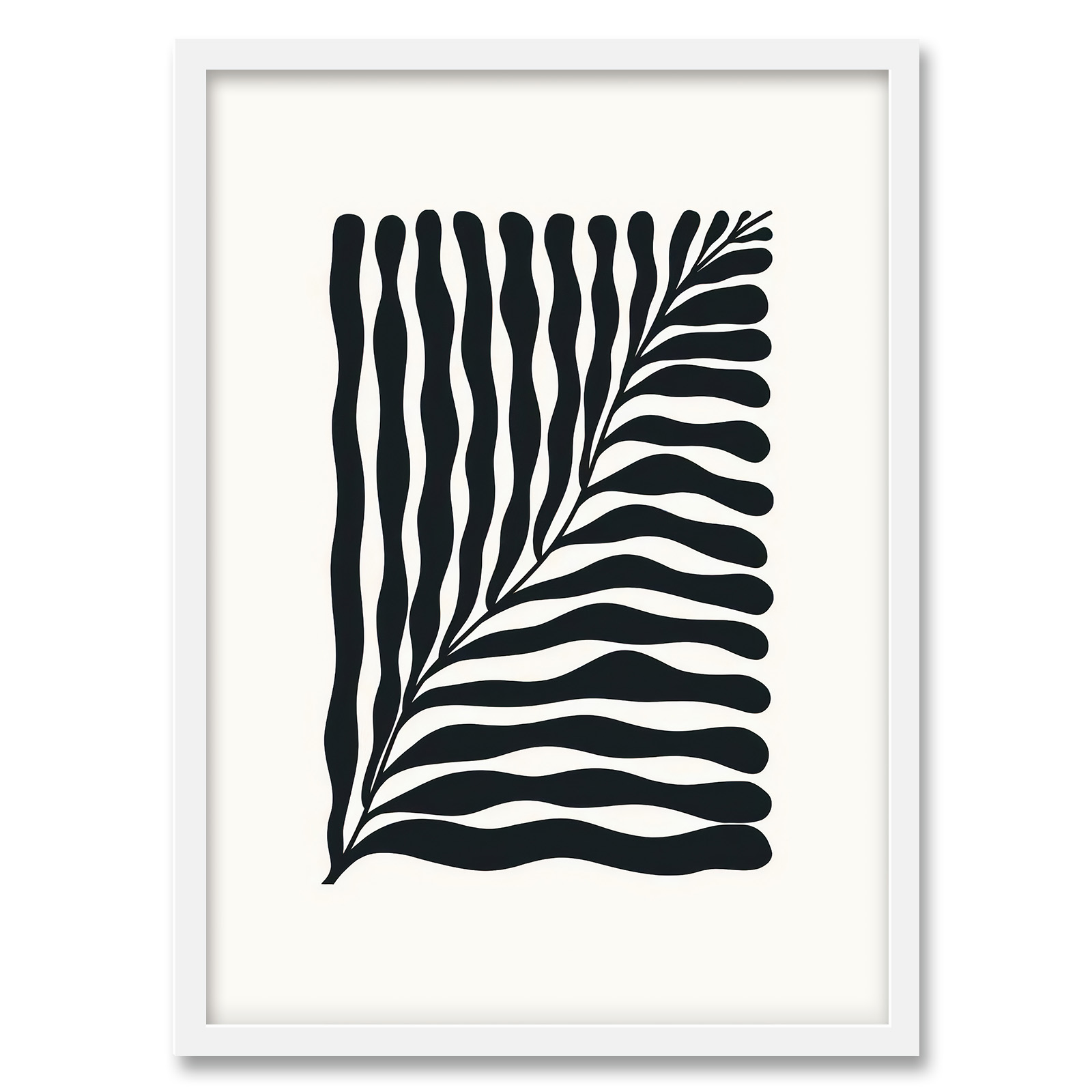 تابلو فورنیمو مدل برگ بوتانیکال ابسترکت کد 0615W