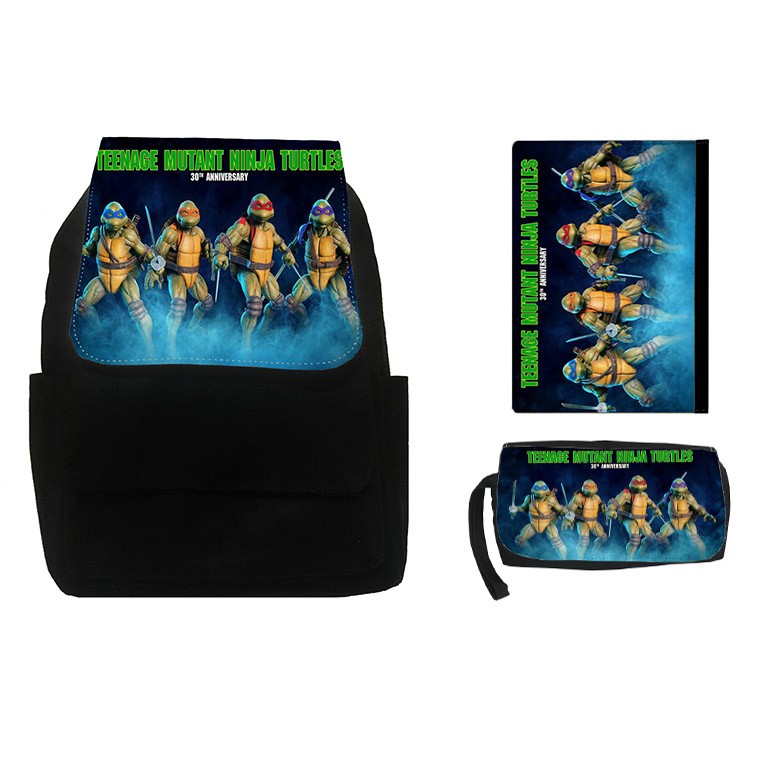 کوله پشتی طرح لاک پشت های نینجا کد SZ6 به همراه کلاسور و جامدادی