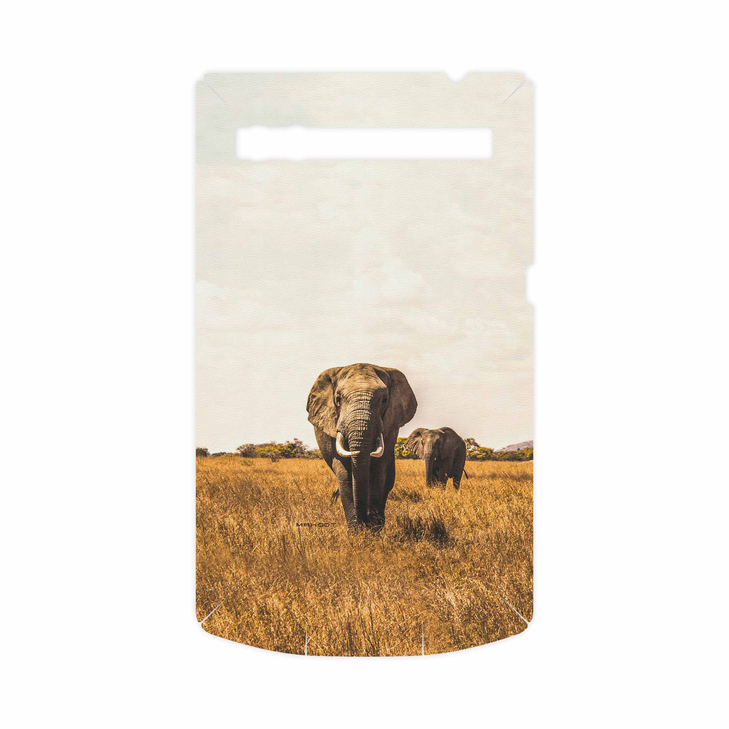 برچسب پوششی ماهوت مدل Elephant-FullSkin مناسب برای گوشی موبایل بلک بری P9983