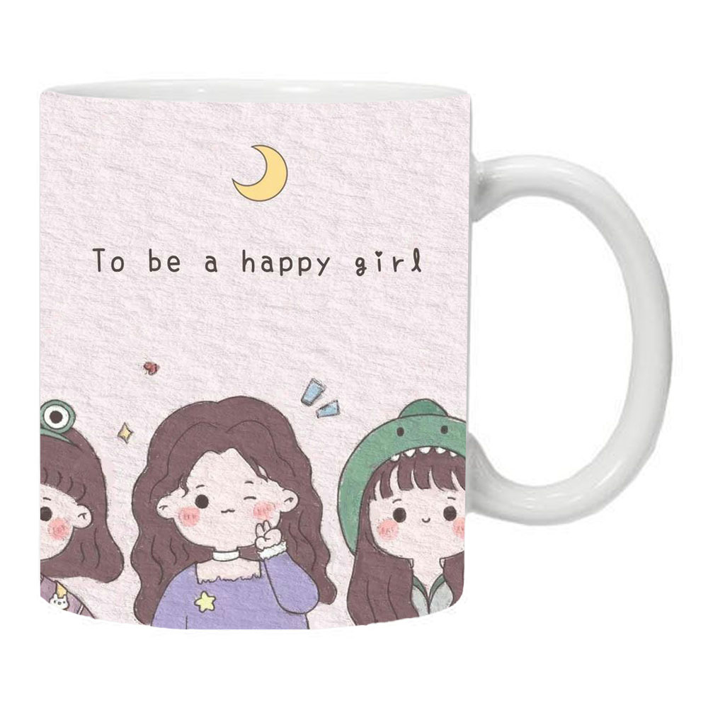 ماگ طرح دختر مدل MLS2497