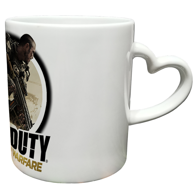 ماگ مدل دسته قلبی طرح بازی کال آف دیوتی call of duty کد 57