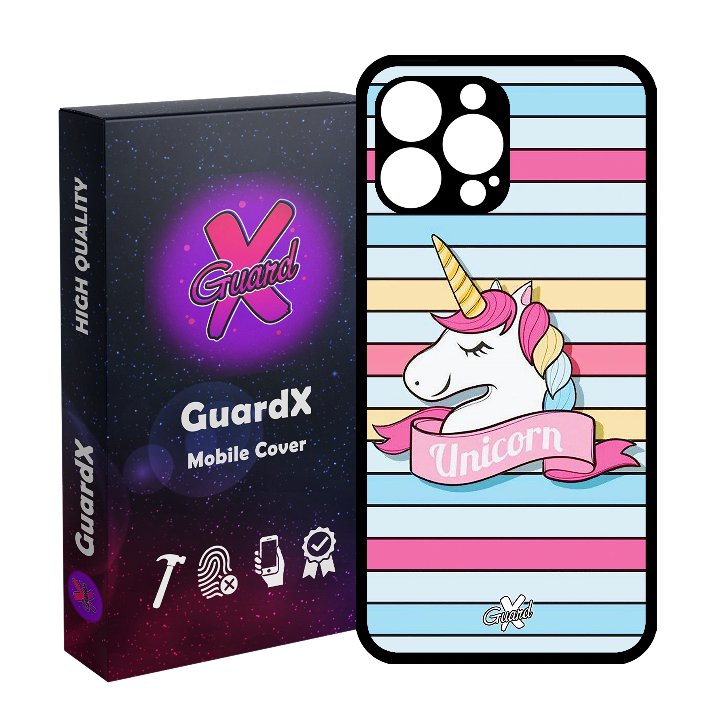 کاور گارد ایکس طرح Unicorn مدل Glass10018 مناسب برای گوشی موبایل اپل iPhone 13 Pro Max