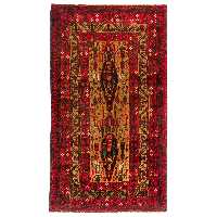 فرش دستبافت سه متری مدل  نقشه بلوچ  کد 33.1849