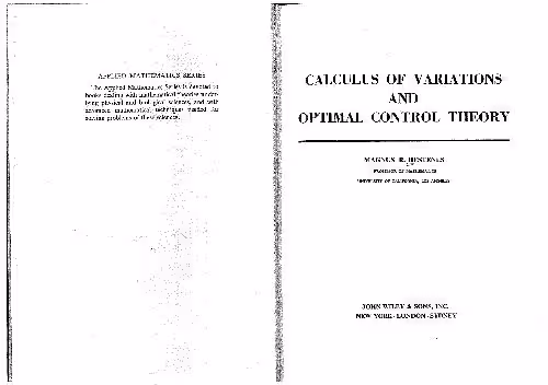 خرید و دانلود نسخه کامل کتاب Calculus of variations and optimal control theory