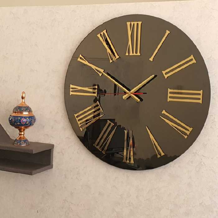 ساعت دیواری تارادکور طرح آینه ای مدل ژینا