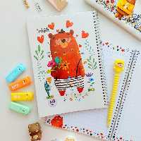 دفترهای 60 برگ باکیفیت برند ایمان طرح Happy animal طرح خرس
جلدشون مجلد هستش
سیمی
حاشیه دار
