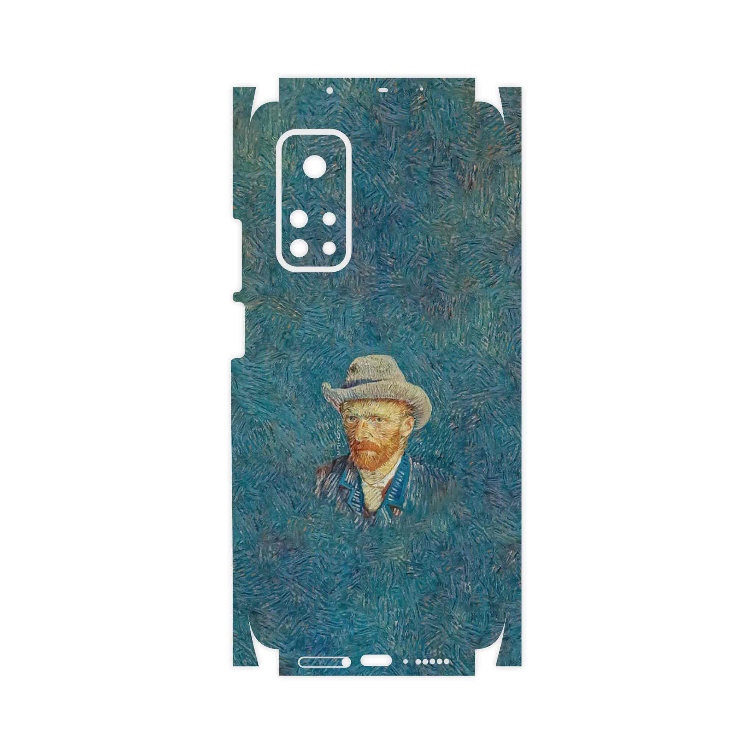 برچسب پوششی ماهوت مدل Self portrait with a gray felt hat-FullSkin مناسب برای گوشی موبایل شیائومی Mi 10T Pro 5G
