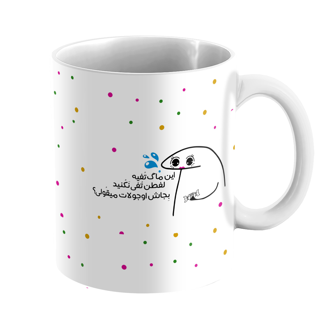 ماگ مدل سرامیکی طرح میقولی