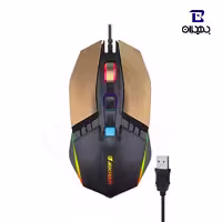 ماوس مخصوص بازی جرتک مدل RUMBLE JR800 رنگ طلایی
