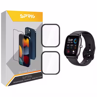 محافظ صفحه نمایش نانو اسپریگ مدل SPG مناسب برای ساعت هوشمند امیزفیت GTS 2 Mini بسته دو عددی
