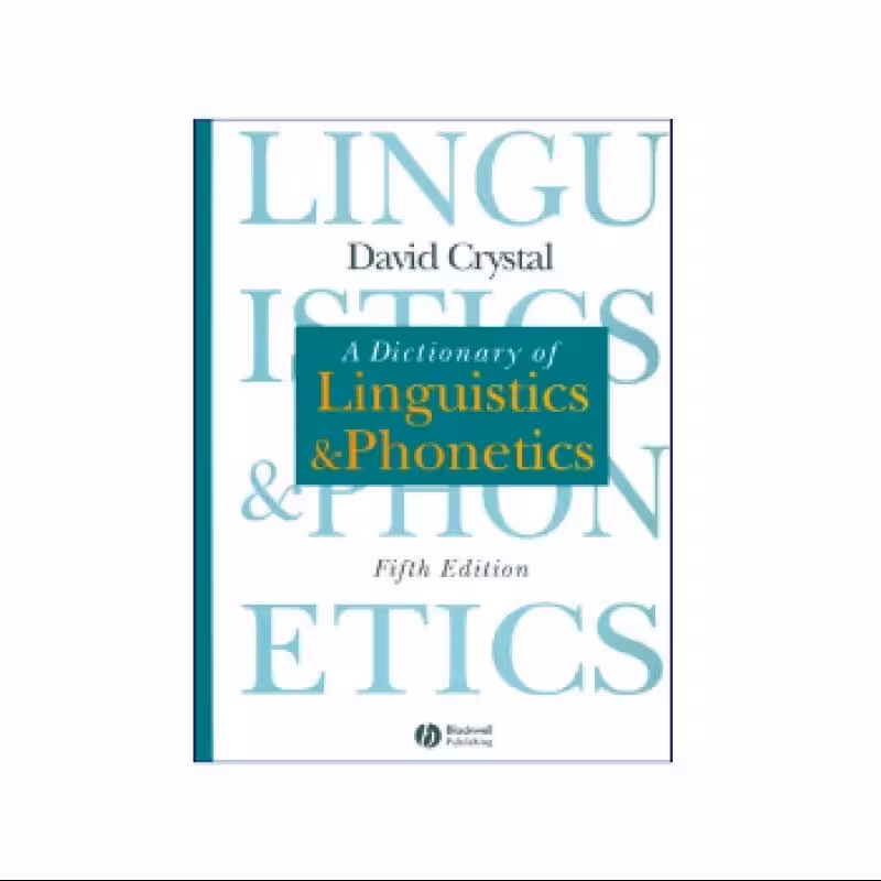 A Dictionary Of Linguistics And Phonetics 5th Edition کتاب