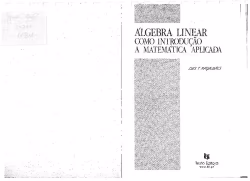 خرید و دانلود نسخه کامل کتاب Álgebra Linear Como Introdução à Matemática Aplicada