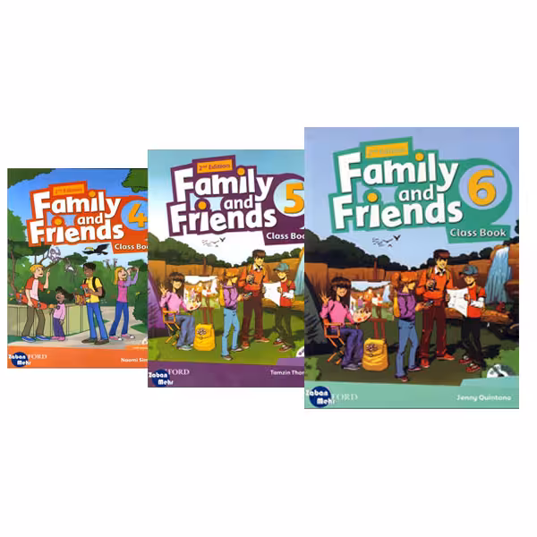 کتاب Family and Friends British Second Edition اثر جمعی از نویسندگان انتشارات زبان مهر جلد 4 تا 6