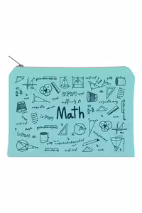 زیپ کیف سایز A5 Math آبی روشن دات نوت