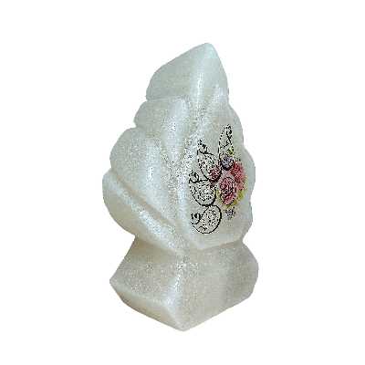 آباژور سنگ نمک مدل اشک لبه هلالی کوچک آیه دار کد 04