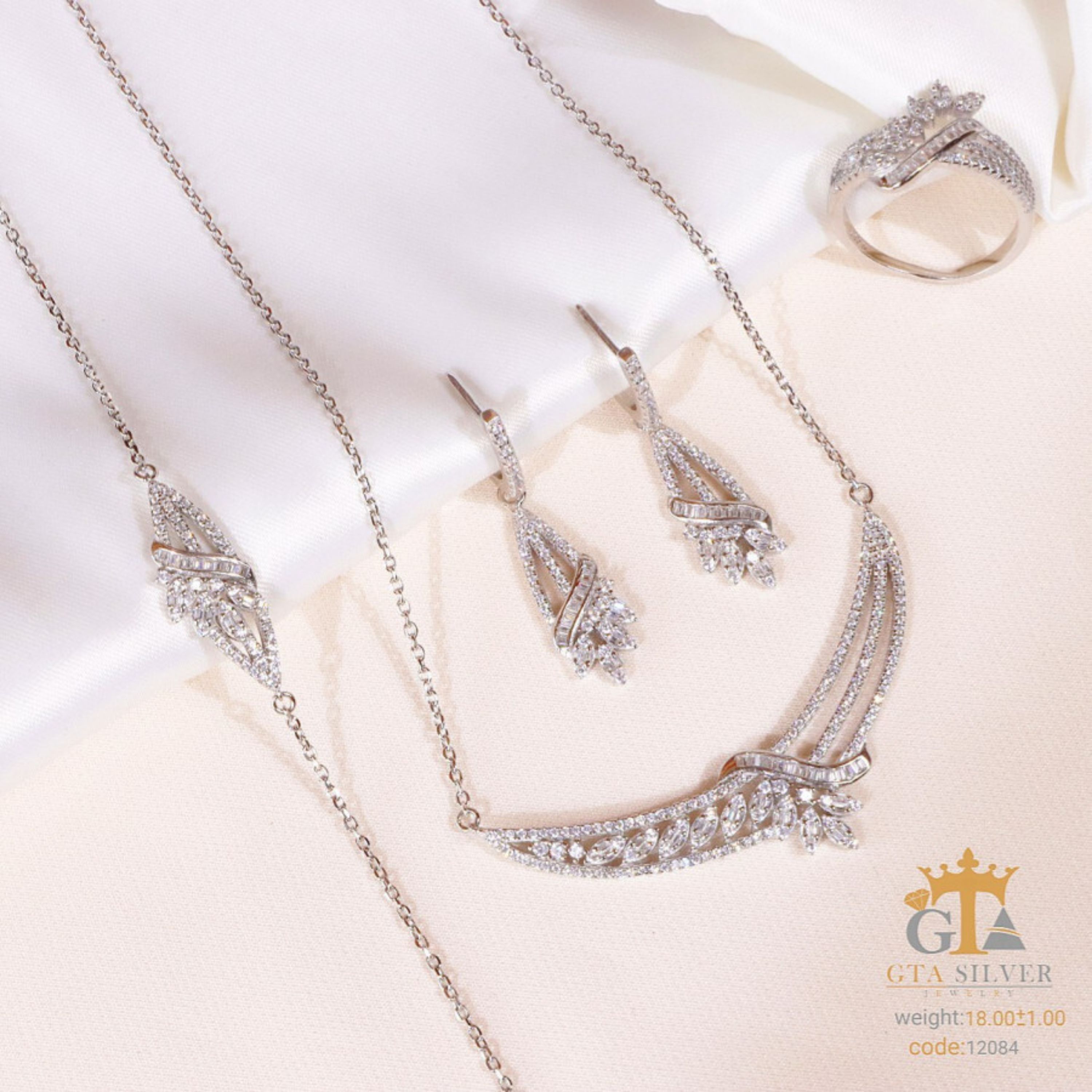 سرویس نقره میکرو زنجیری کد 12084-19