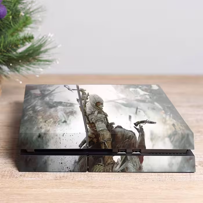 برچسب پلی استیشن ۴ طرح assassins creed مدل ps4 fat کد PS-1004