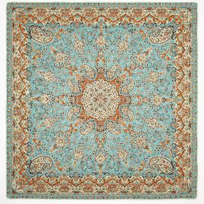 رومیزی ترمه رضایی طرح اطلس مدل مربع