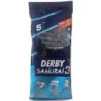 ژیلت سه لبه مدل SAMURAI بسته 5عددی دربی