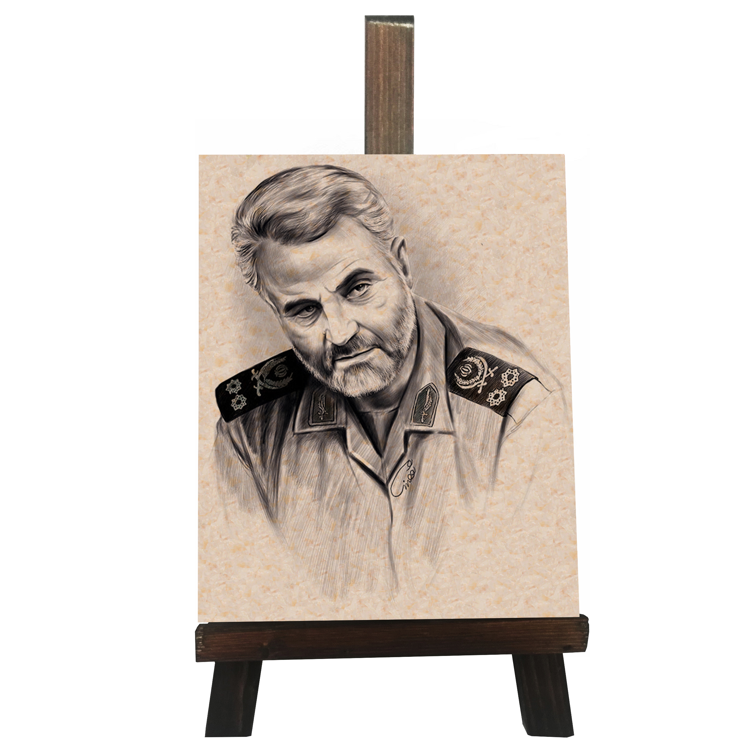 دکوری طرح کتیبه مدل شهید حاج قاسم سلیمانی کد FH100