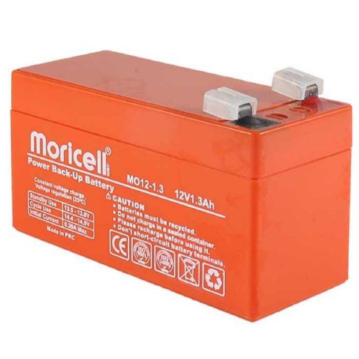 باتری یو پی اس 12 ولت 1.3 آمپر ساعت موریسل مدل Mo12-1.3