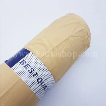 لایی چسب حریر کرم طلایی میانه 25