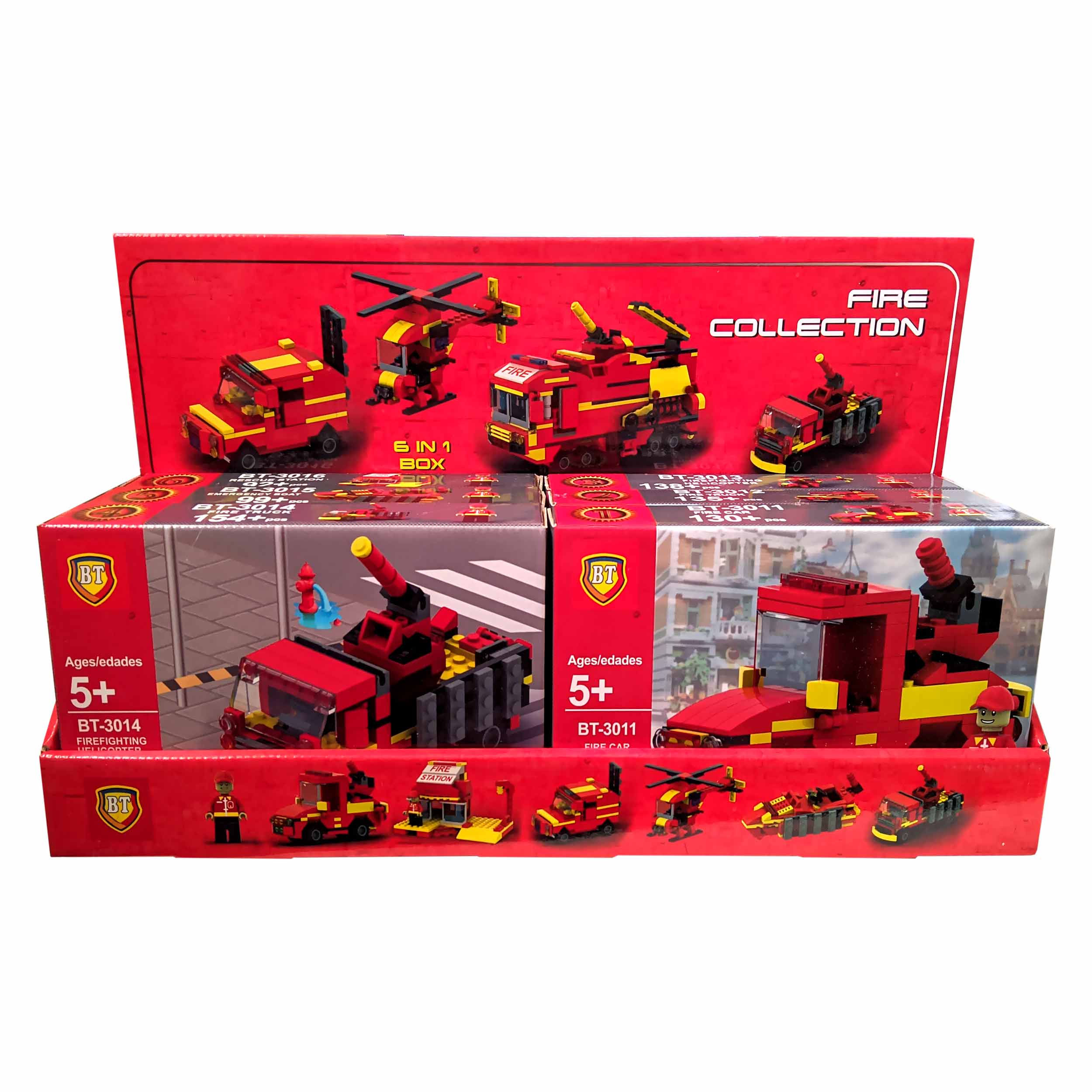ساختنی بی تی مدل آتش نشان بسته 6 عددی