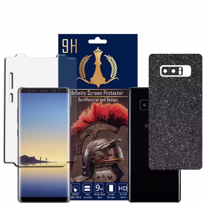 برچسب پوششی اینفینیتی مدل PRO MAX مناسب برای گوشی موبایل سامسونگ GALAXY NOTE 8 به همراه محافظ صفحه نمایش