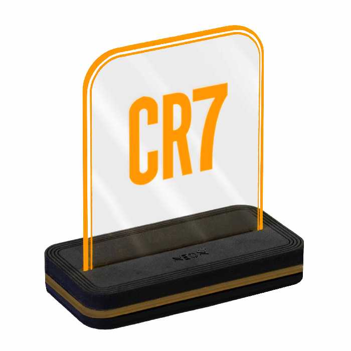 چراغ رومیزی نئون مدل CR7_ORANGE_AC