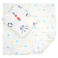 خشک کن دورپیچ چند کاره 2 عددی طرح وال و دریایی بیبی فورلایف Baby4life