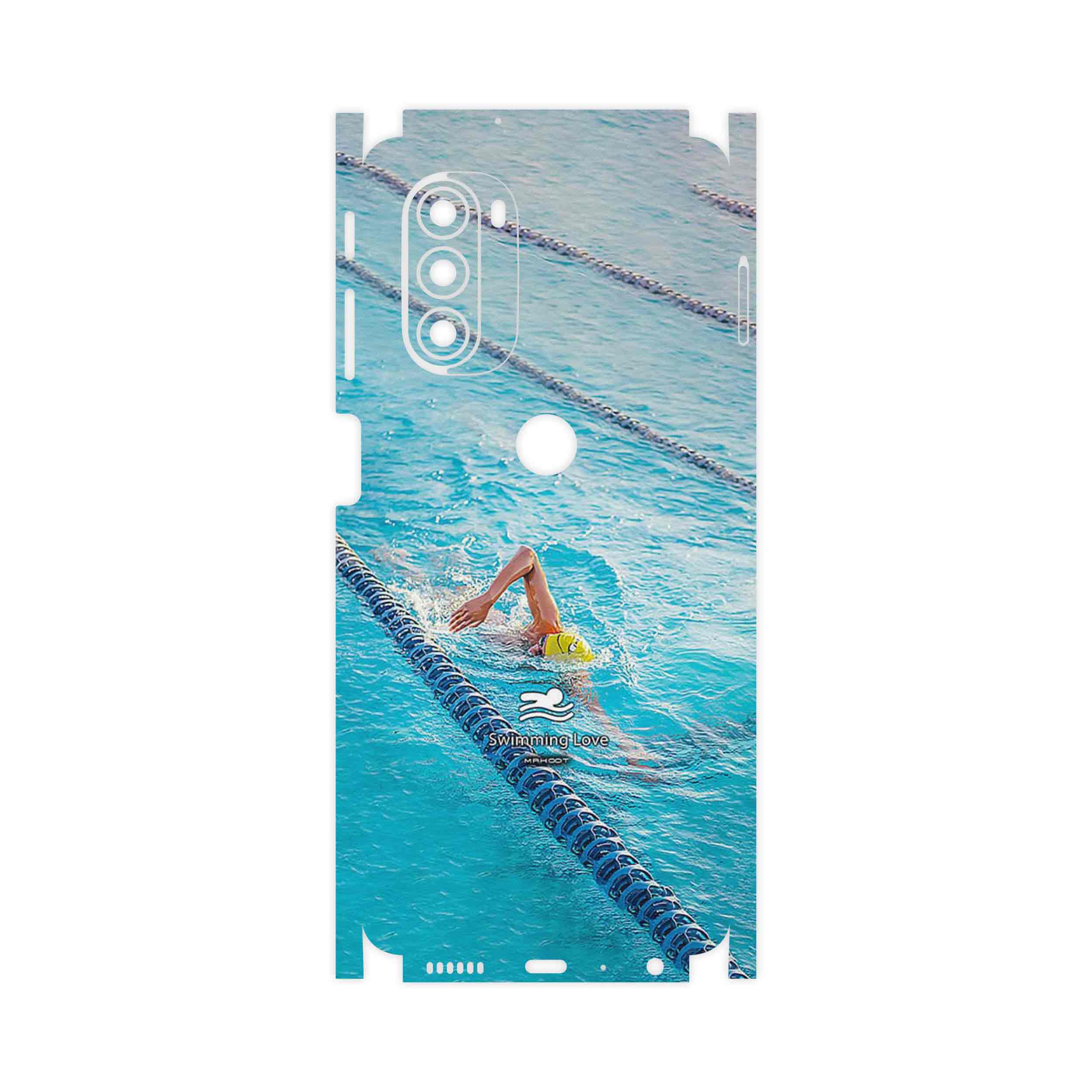 برچسب پوششی ماهوت مدل Swimming-FullSkin مناسب برای گوشی موبایل موتورولا Moto G51 5G