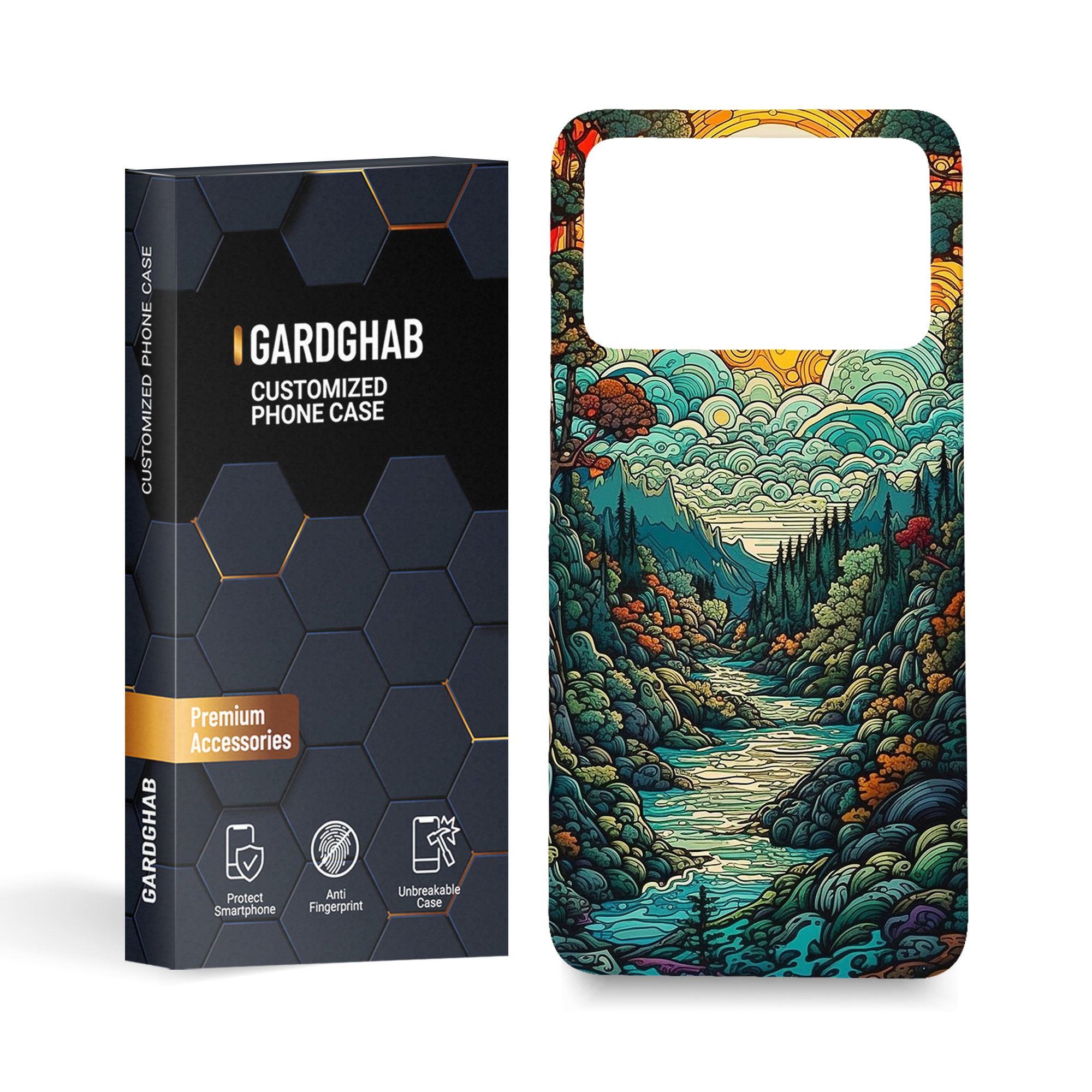  کاور قاب گارد مدل طبیعت مناسب برای گوشی موبایل شیائومی  poco x4 pro