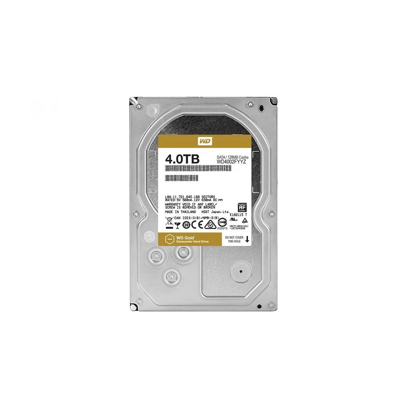 هارد دیسک اینترنال وسترن WD GOLD 4TB