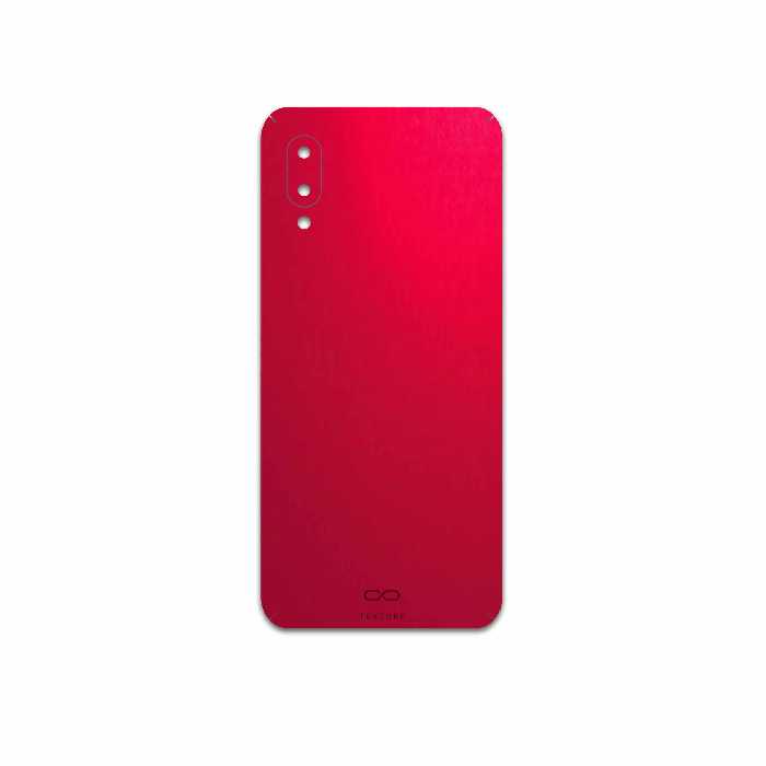برچسب پوششی ماهوت مدل Matte-Warm-Red مناسب برای گوشی موبایل سامسونگ Galaxy M02