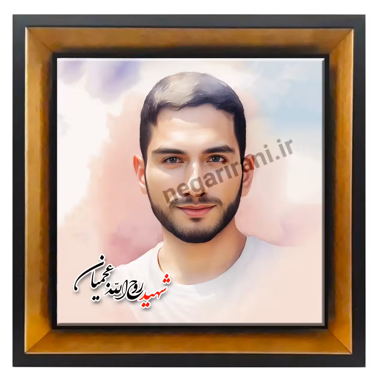 تابلو کاشی شهید روح الله عجمیان مدل 2Z52