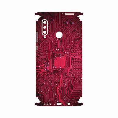 برچسب پوششی ماهوت مدل Red-Printed-Circuit-Board-FullSkin مناسب برای گوشی موبایل هوآوی P30 Lite (48 MP Camera)