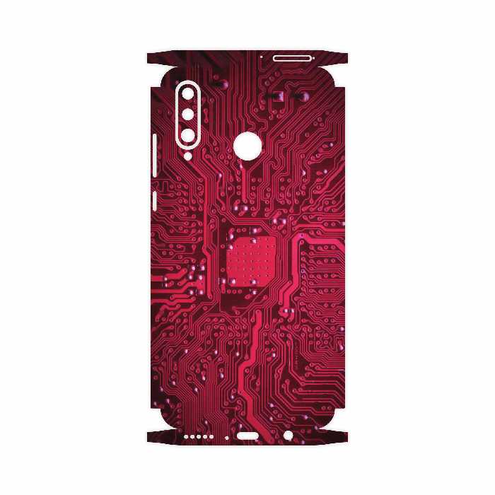 برچسب پوششی ماهوت مدل Red-Printed-Circuit-Board-FullSkin مناسب برای گوشی موبایل هوآوی P30 Lite (48 MP Camera)