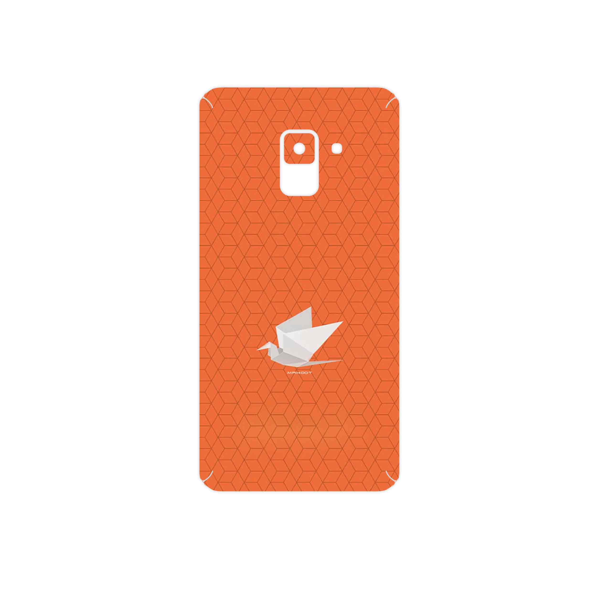 برچسب پوششی ماهوت مدل Minimalist origami bird مناسب برای گوشی موبایل سامسونگ Galaxy A8 2018