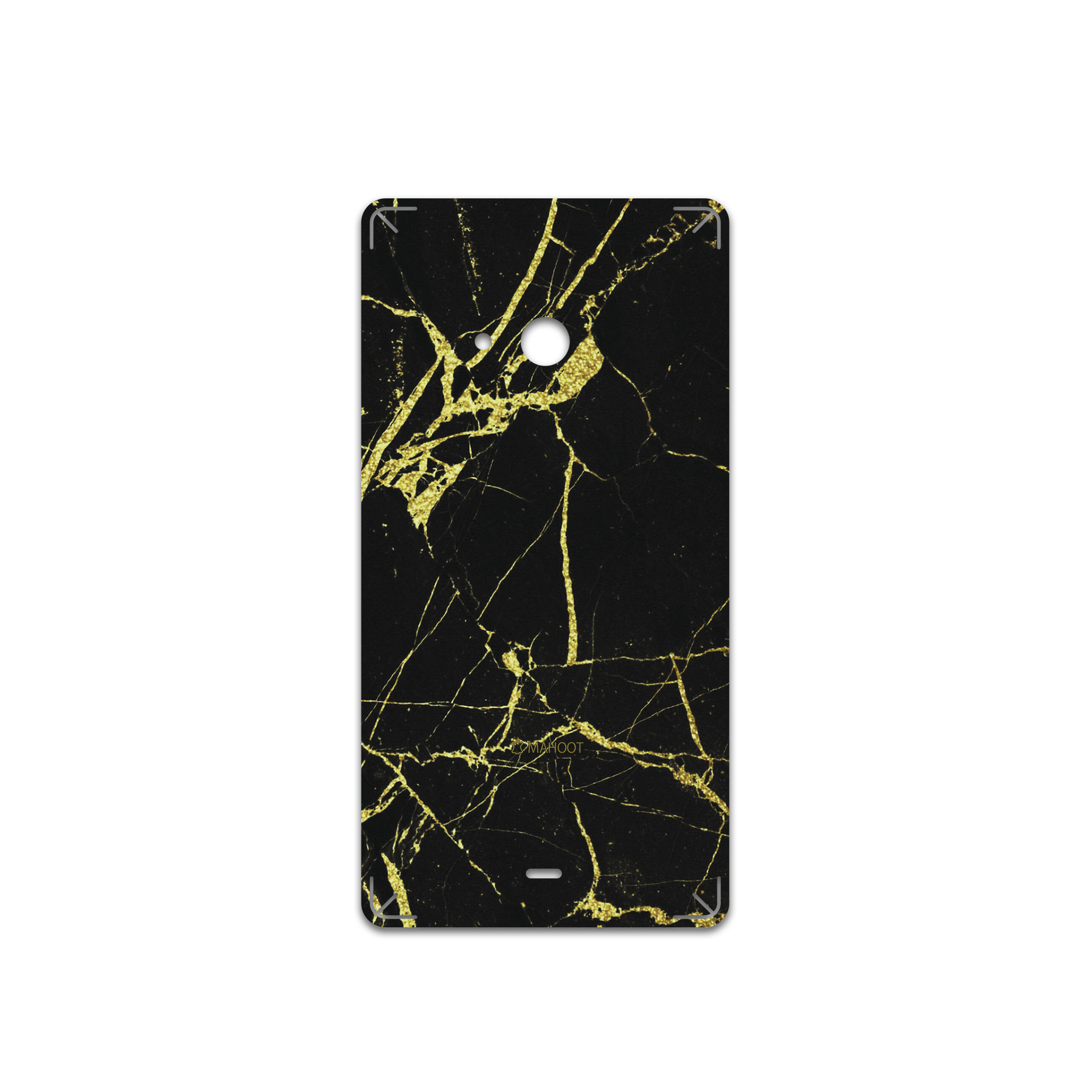 برچسب پوششی ماهوت مدل Graphite-Gold-Marble مناسب برای گوشی موبایل مایکروسافت Lumia 540