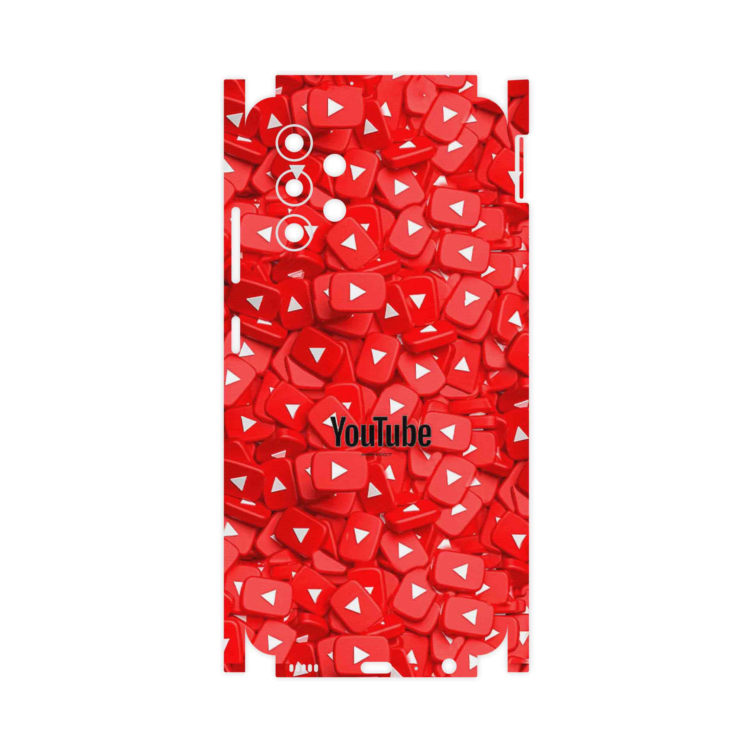 برچسب پوششی ماهوت مدل Youtube-FullSkin مناسب برای گوشی موبایل سامسونگ Galaxy M32 5G