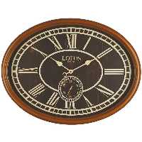ساعت ديواری چوبی دو موتوره لوتوس کد محصول: 483 WAL & CR MILTON