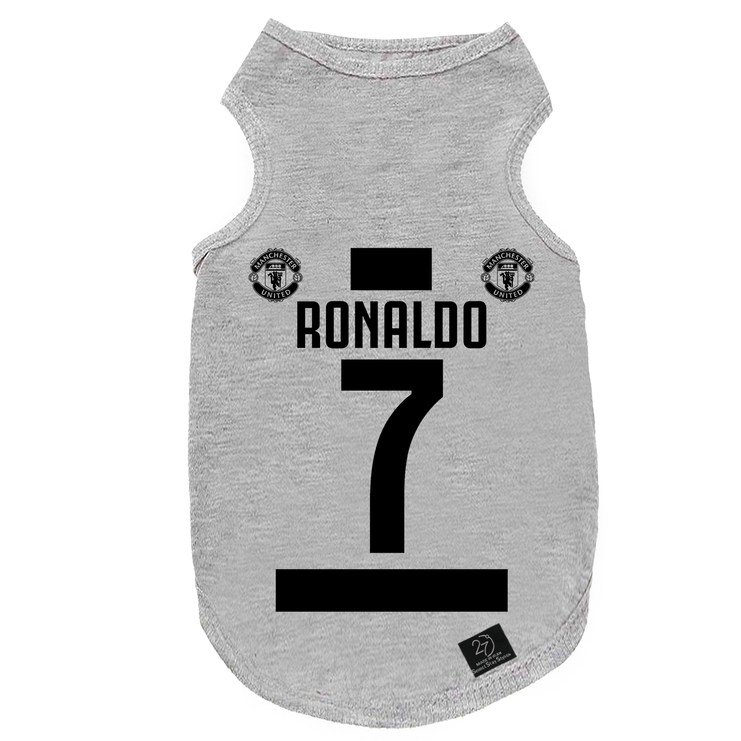 لباس سگ و گربه 27 طرح CR7 کد MH22 سایز L