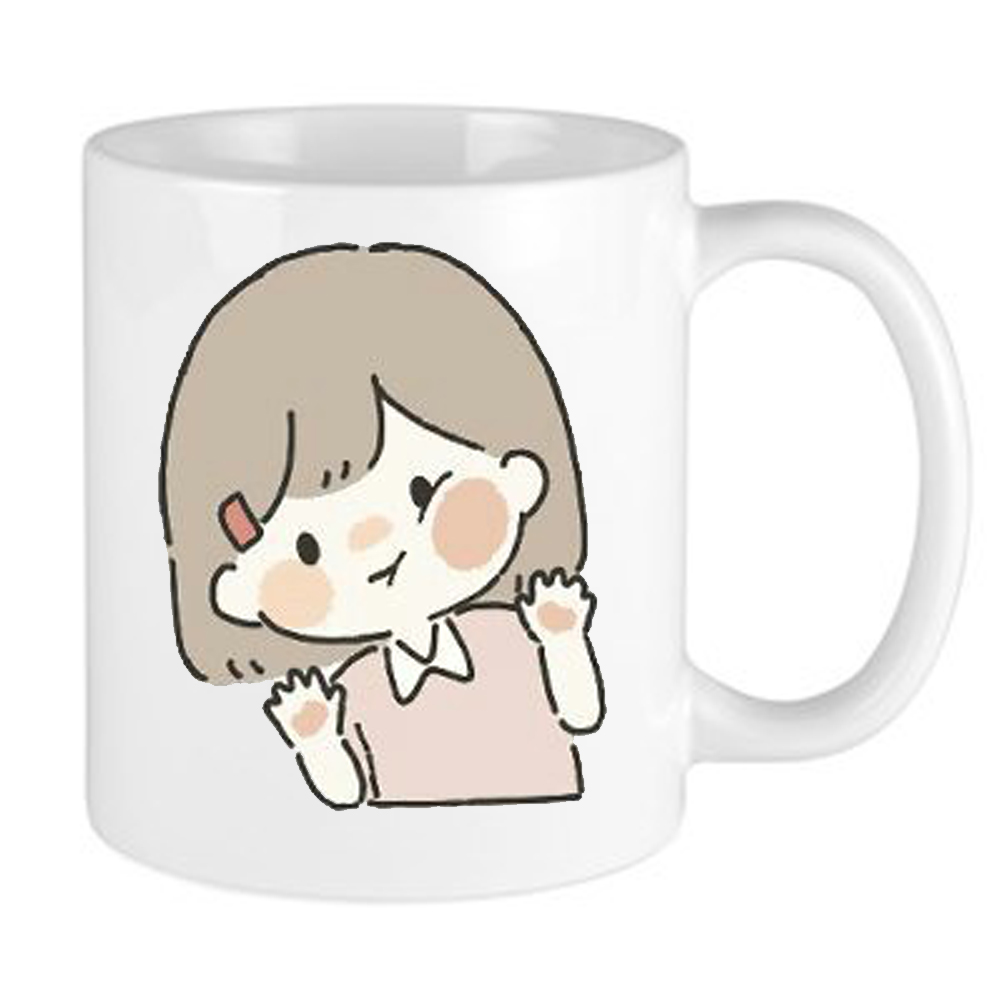 ماگ طرح دختر انیمه کیوت مدل MLS8790