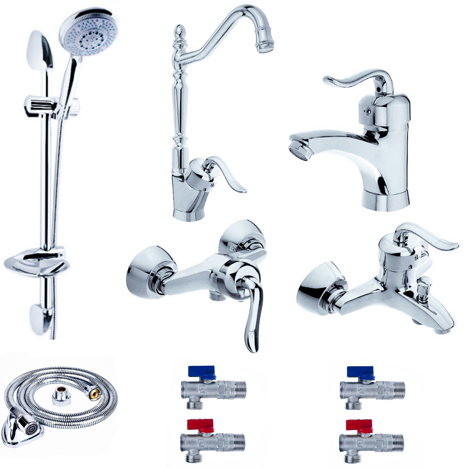 ست شیرآلات شیرالات رز مدل بیزانسی مجموعه 10 عددی