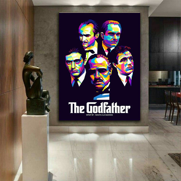 تابلو شاسی طرح پدرخوانده مدل TSH759 | دنیای قاب