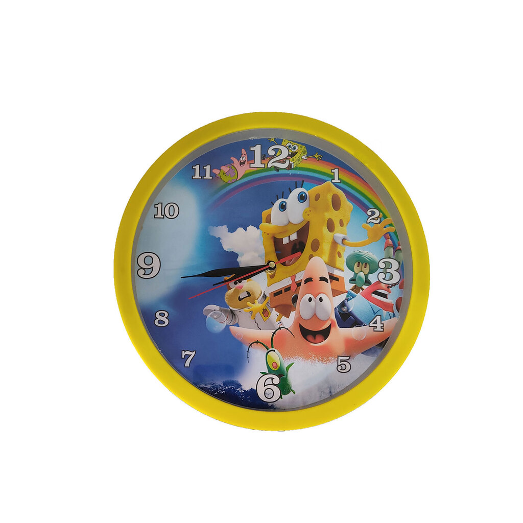 ساعت دیواری کودک مدل پاتریک و باب اسفنجی