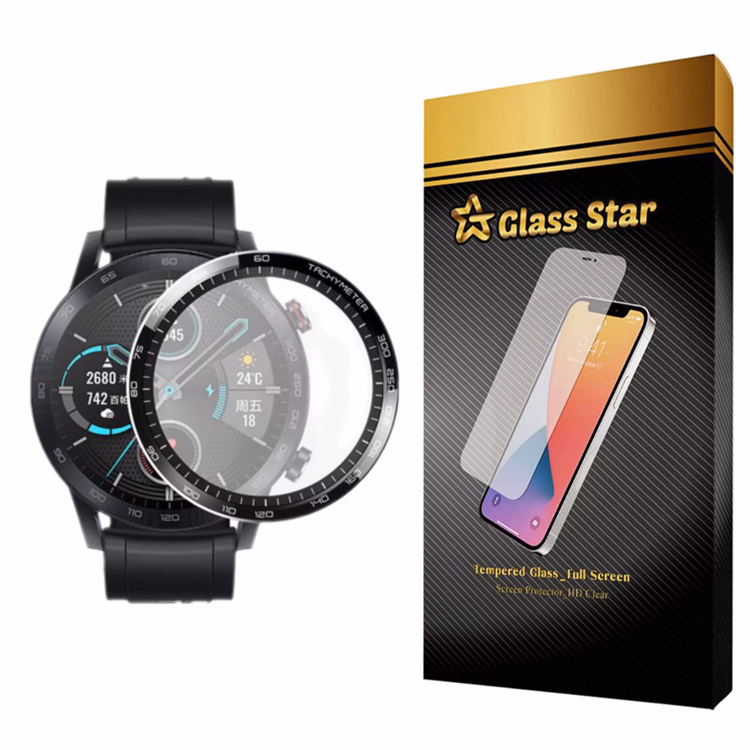 محافظ صفحه نمایش نانو گلس استار مدل PMGA مناسب برای ساعت هوشمند آنر Majic Watch 2 46mm